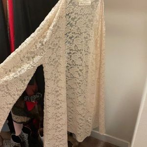 Long sleeve, lace cardigan
